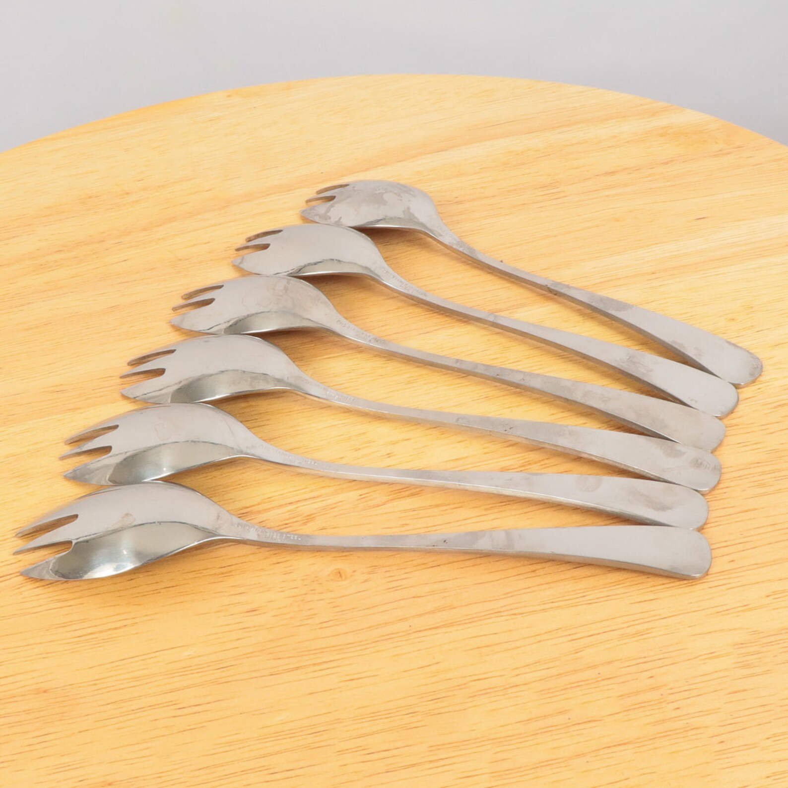 6 sporks / fruit forks / grapefruit forks / cake forks Etsy