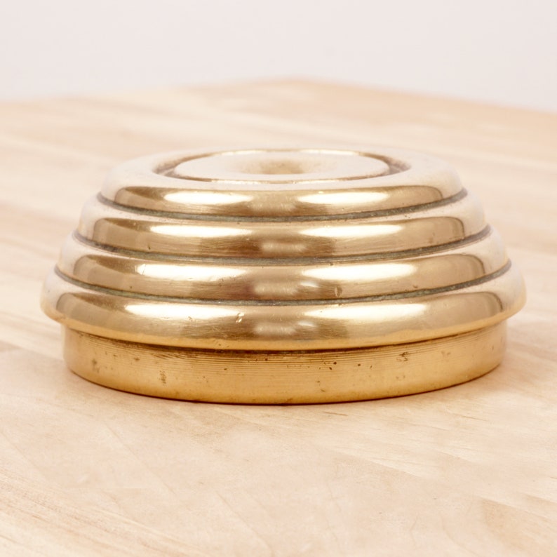 Very Heavy Paperweight Vintage Office Tool Solid Brass Etsy UK