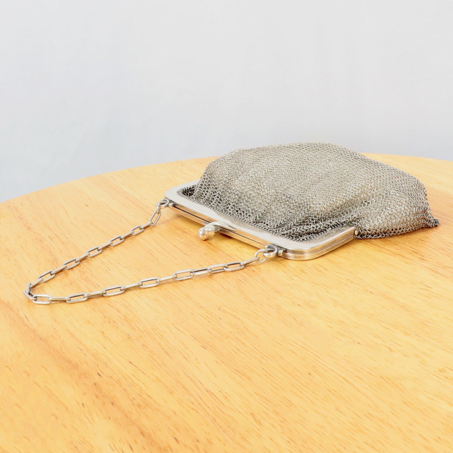Sterling Silver Chain Purse Vintage Solid Silver Purse Etsy