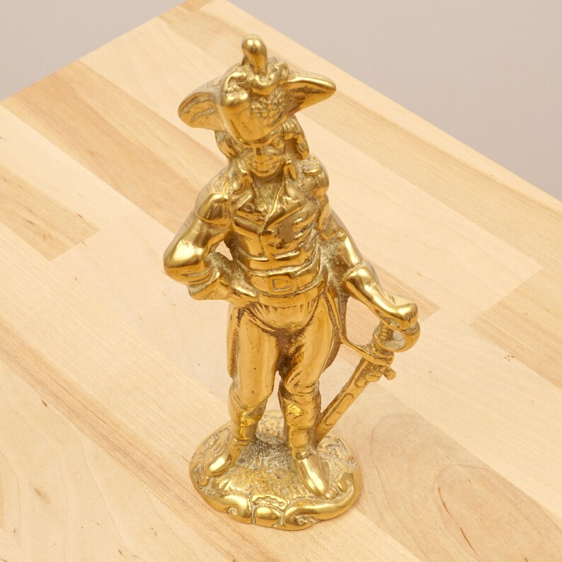 Soldier Figurine / Statuette Vintage Solid Brass Solid Etsy