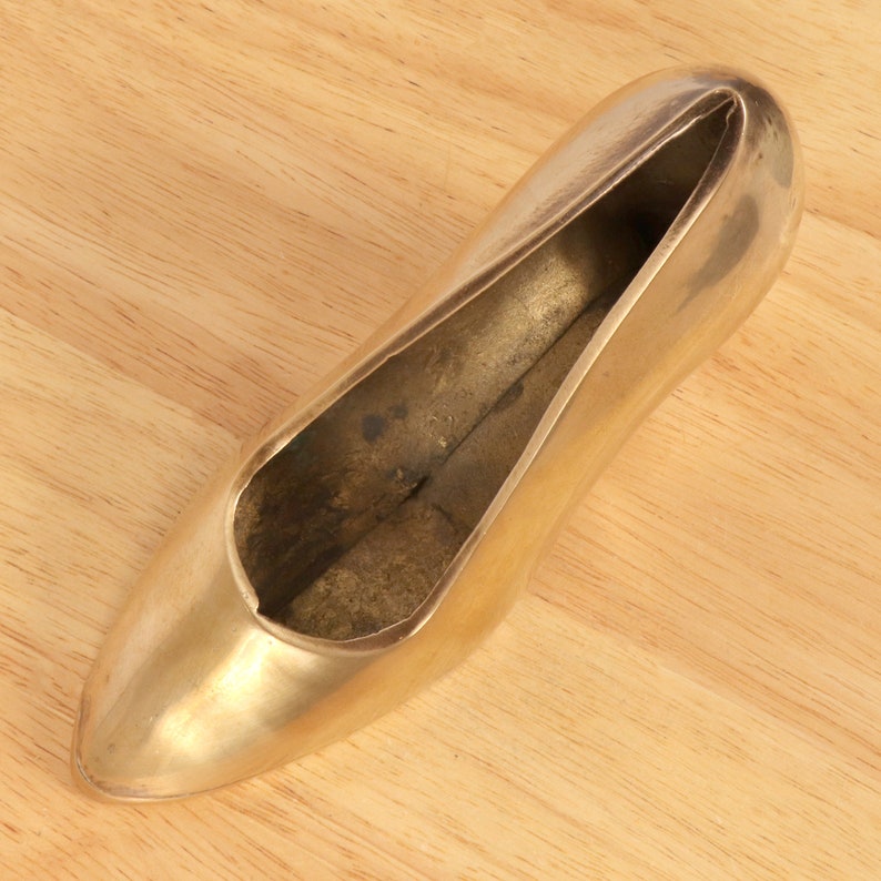 High Heel Shoe Sculpture / Statue Vintage Solid Brass Etsy