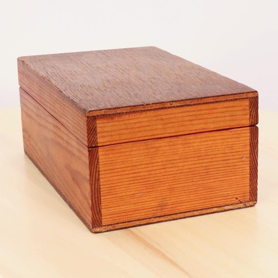 Scatola Di Legno A Forma Di Mattone - Vintage Con Finiture Metalliche 32 Cm - Foto 11