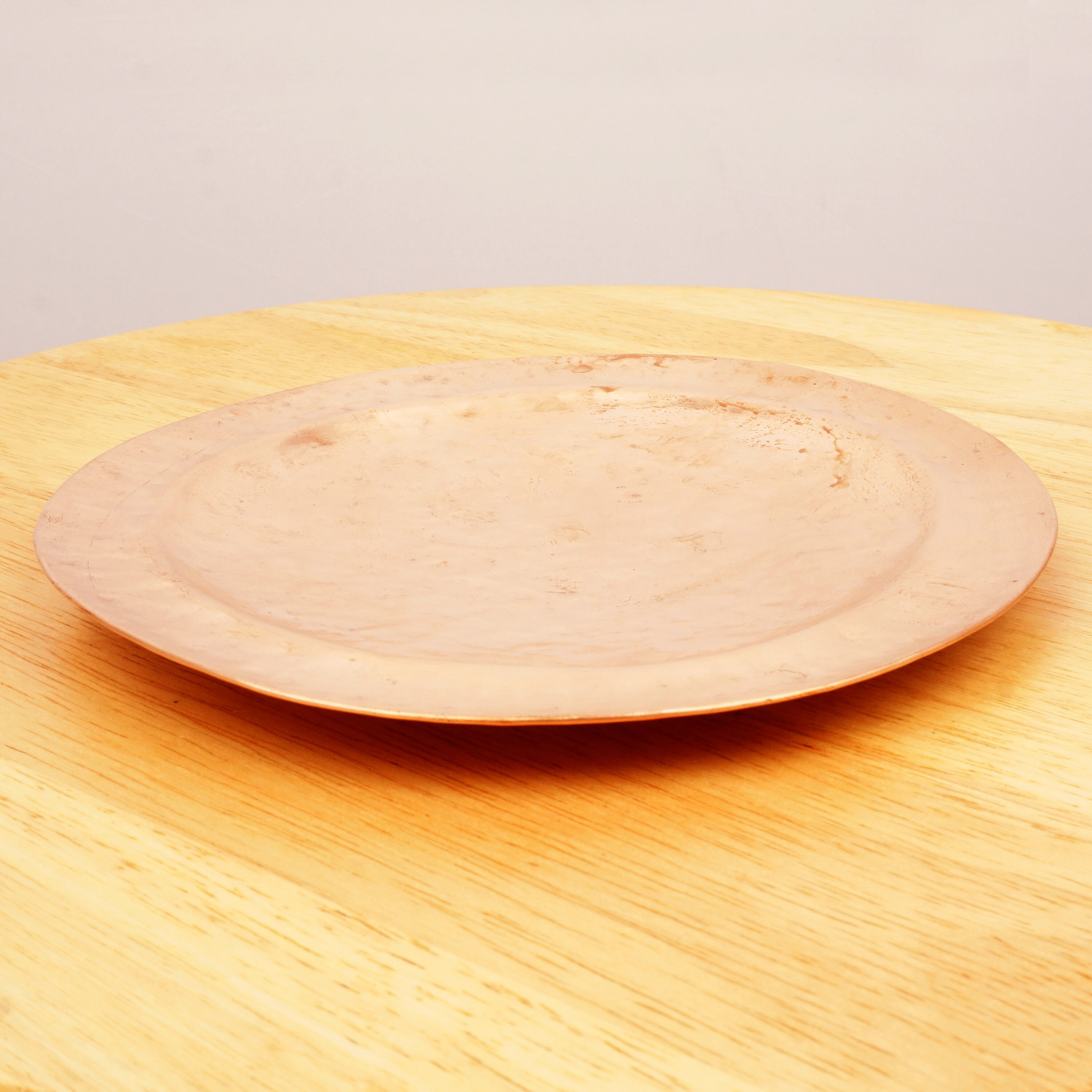 19 Cm Handmade Copper Dish / Tray / Plate Vintage Solid Etsy UK