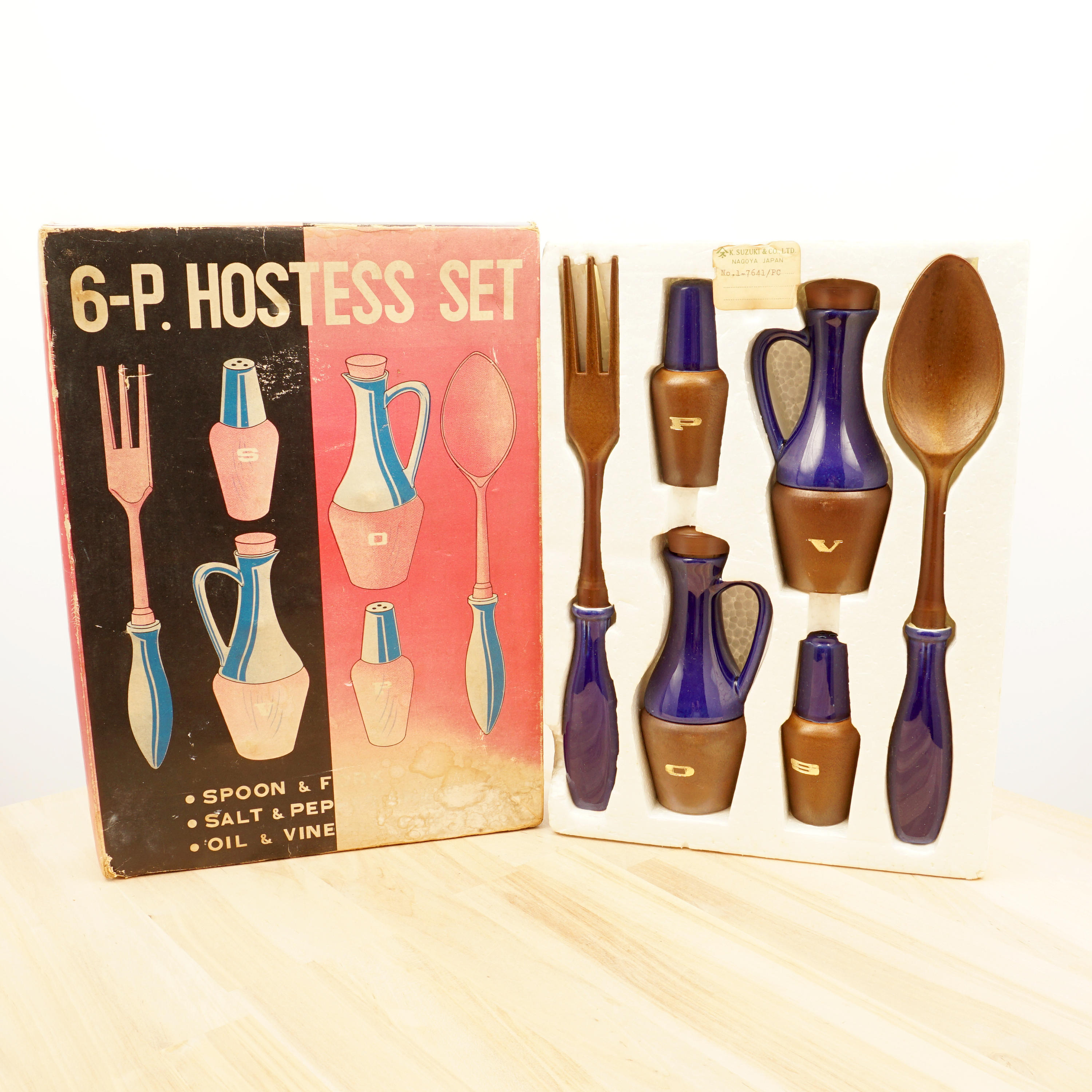 Lala Bell◇エプロン他お洒落キッチンウェア6着セット◇新品未使用 Japan 6 Pieces Hostess Set || Vintage Ceramic and Plastic || Made