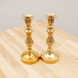 Candle Holders / Candlestick holders || Set of 2 || Vintage Solid Brass