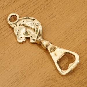 Horse head design vintage solid brass bottle opener || Solid brass horse head design handle