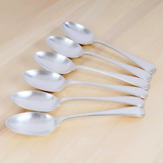 Saloon Table Silver スプーン 6本セット Vintage Silver-plated Table Spoon Set – 6 Pieces, EPNS With