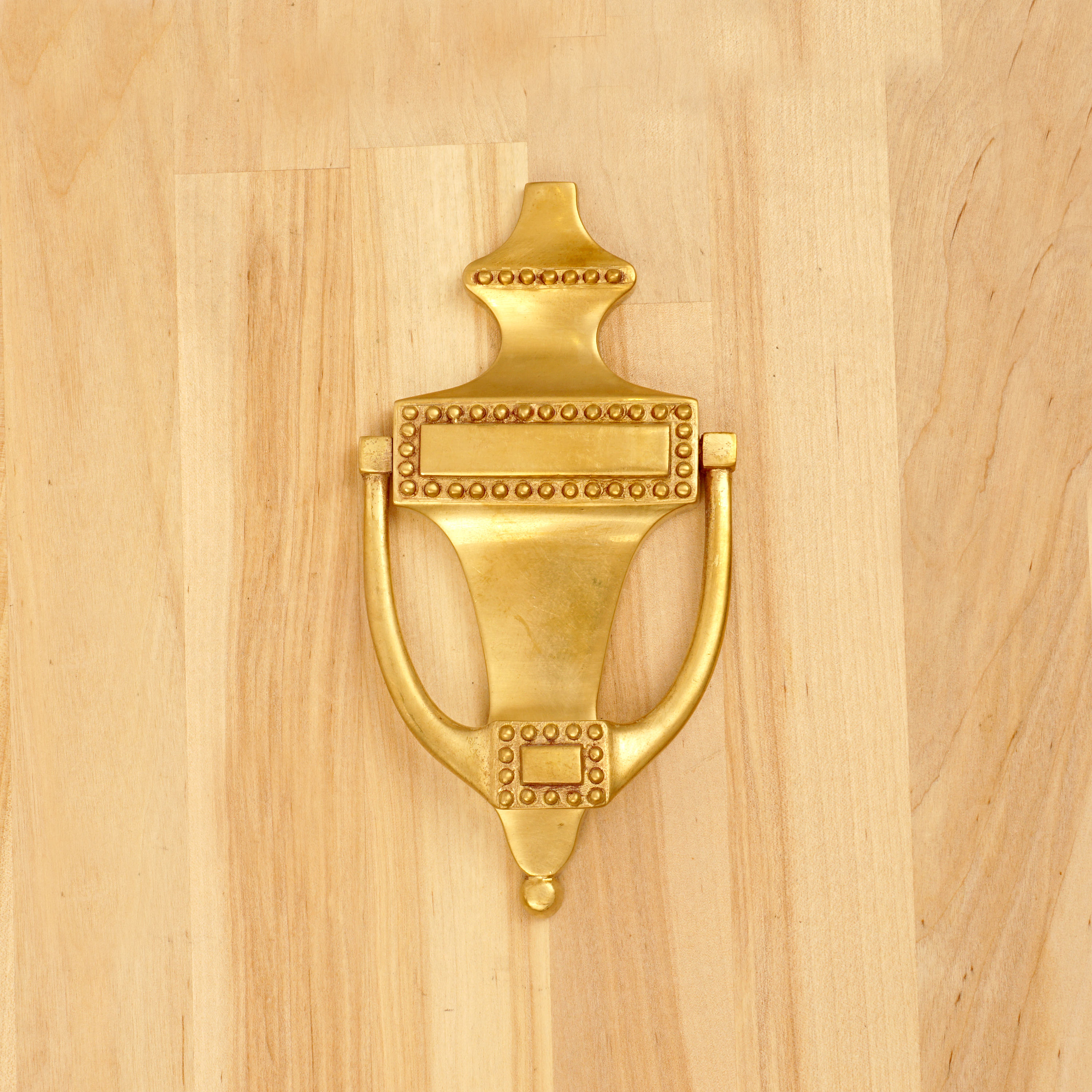 Door Knocker Simple Design Vintage Solid Brass Screws Etsy