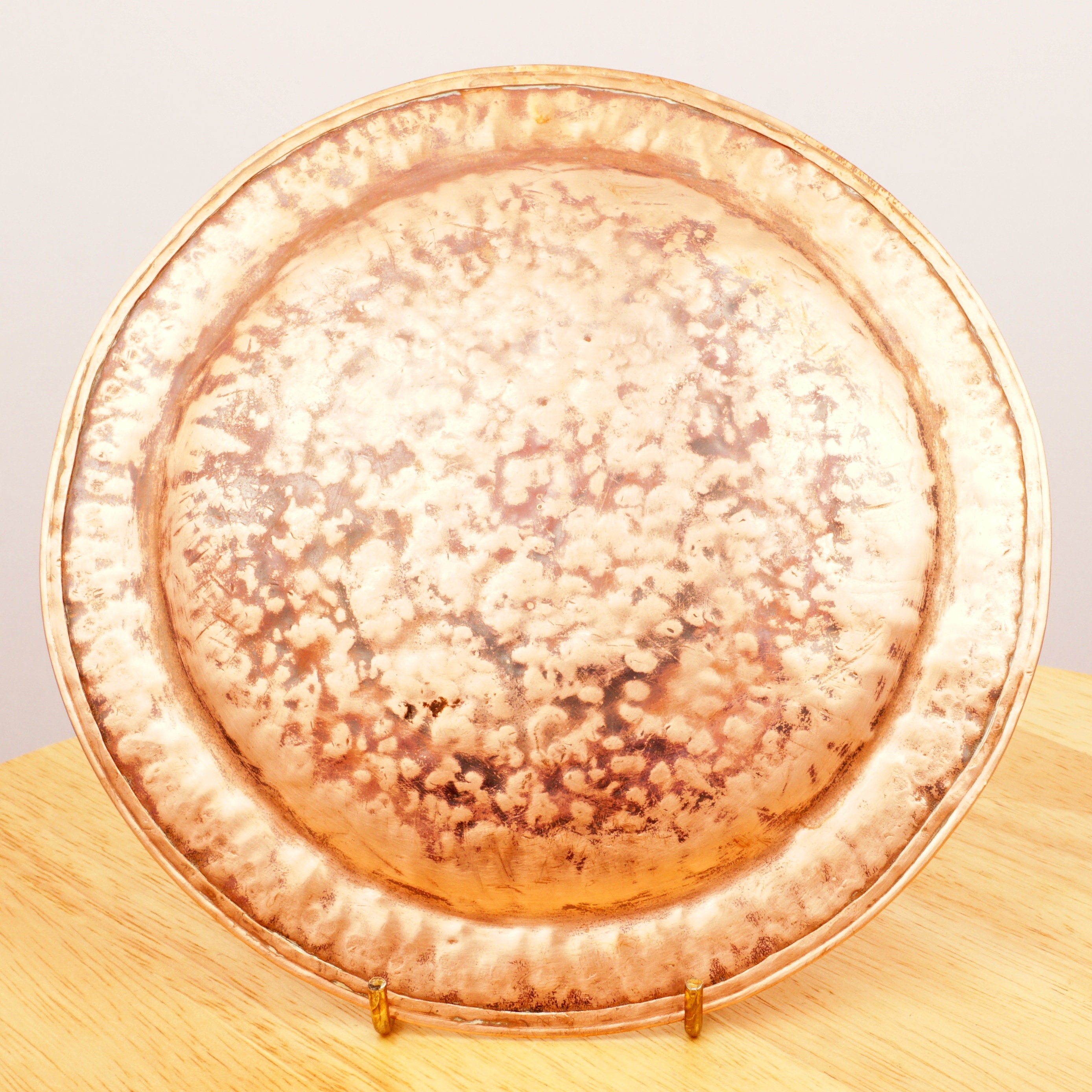 19 Cm Handmade Copper Dish / Tray / Plate Vintage Solid Etsy UK