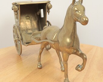 馬車を引く馬 || 彫刻 / 置物 / 彫像 || ヴィンテージの真鍮 - Etsy 日本