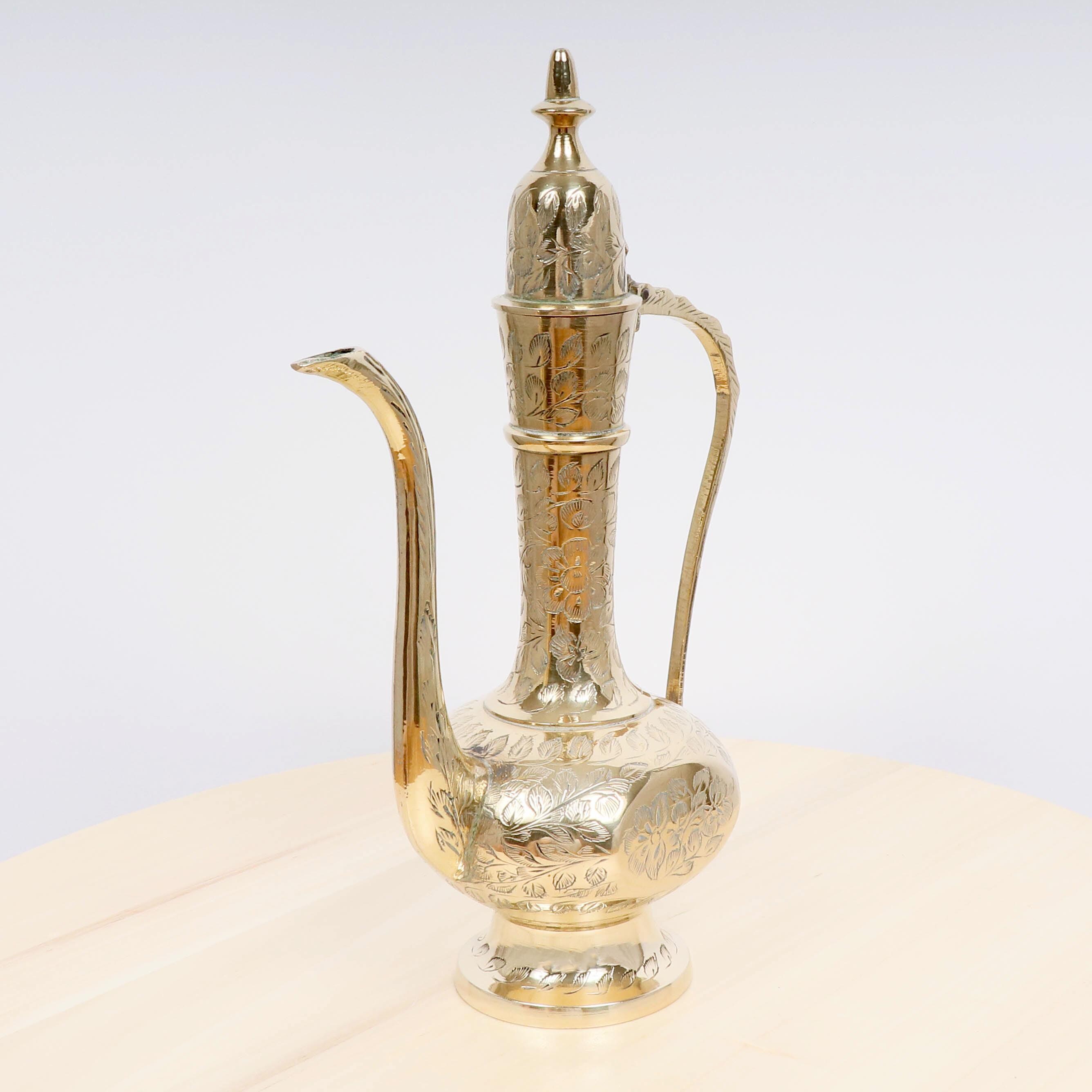 ヴィンテージの彫刻入りダラー - 伝統的な装飾コーヒー/ティーポット