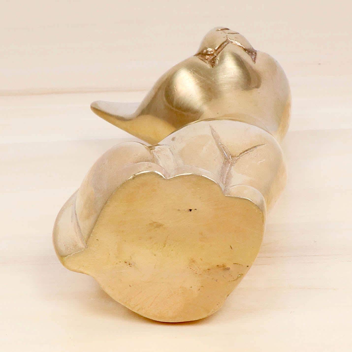 比較的良好フランスアンティーク猫プレート アスティエ 真鍮 ブロンズ