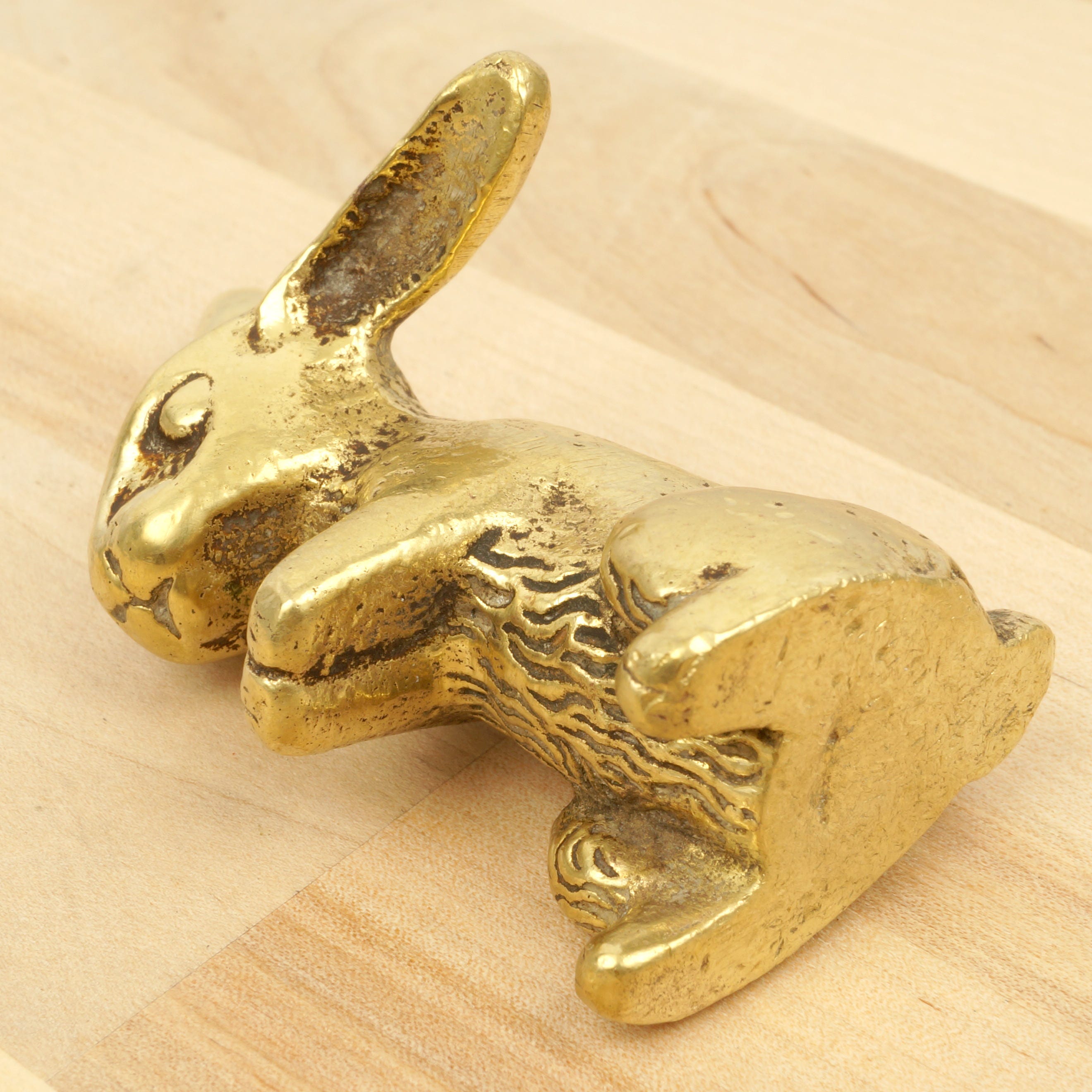 Easter Bunny / Rabbit / Hare Vintage Heavy Solid Brass -  Canada