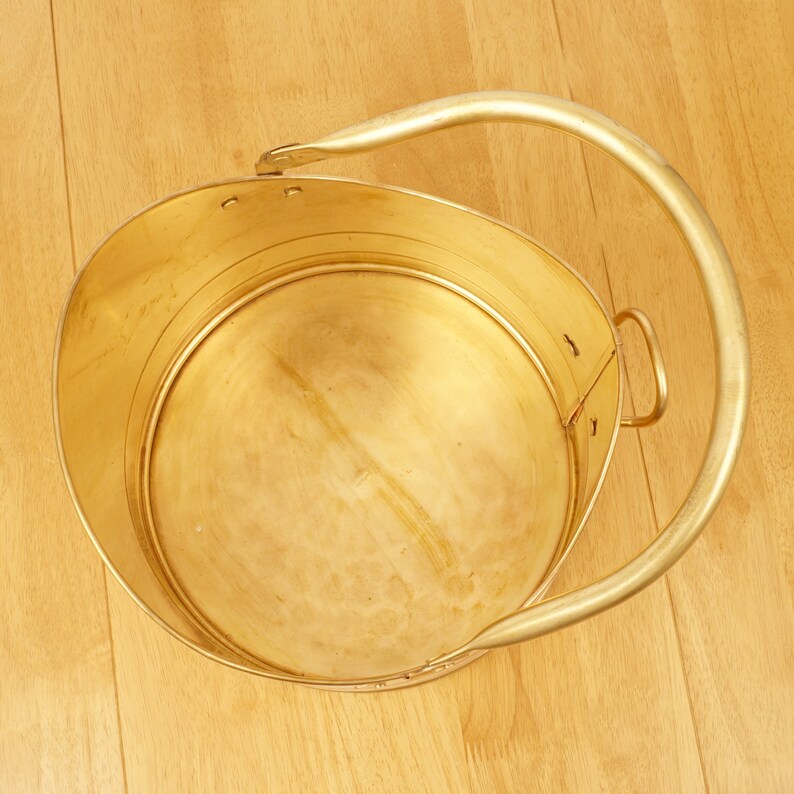 Coal Scuttle Bucket Vintage Solid Brass and Copper Fire Etsy UK