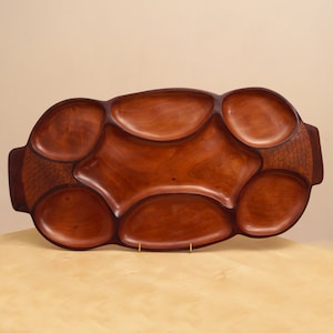 Vintage wood tray / plate / bowl || fruit / vegetable / candy / snack