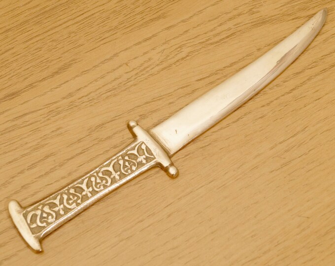 Brass Envelope Knife / Paper Knife / Letter Opener Solid Brass Vintage