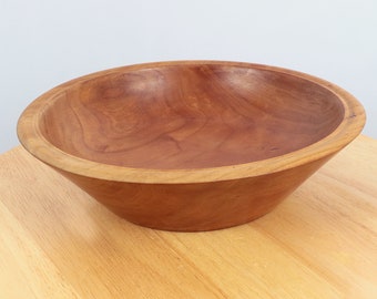 Wood bowl || Simple design || Dark and Light brown || salad bowl / Fruit bowl