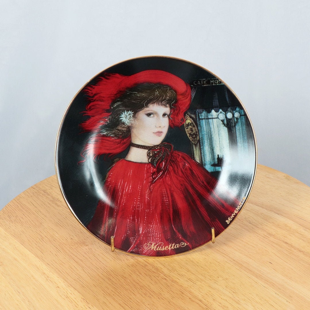 Musetta Plate Decorative Plate Musetta Benvenuti* || Le Porcellane Fontana Dei Medici ...