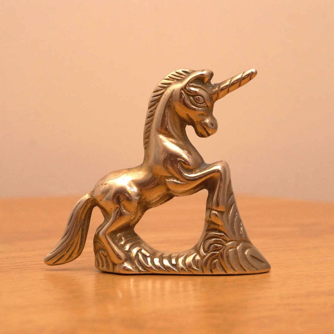 Vintage Brass Unicorn / Horse figurine / statue / statuette Etsy
