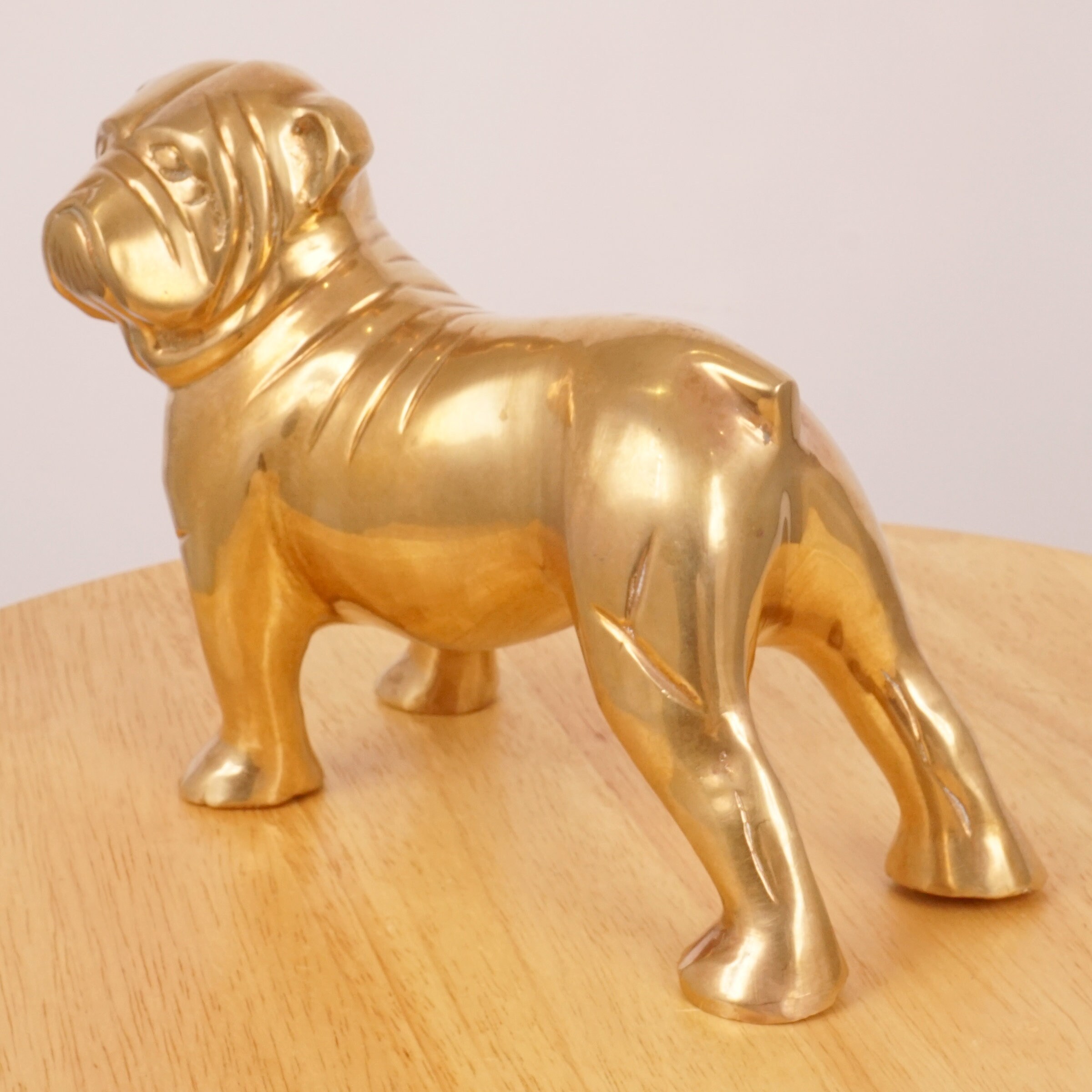 vintage bulldog statue