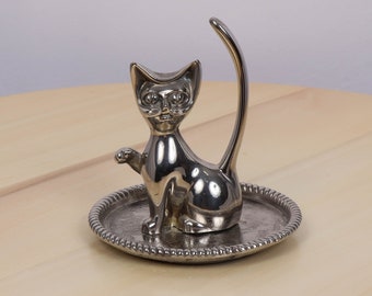 Ring Holder || Cat || Vintage Metal Alloy