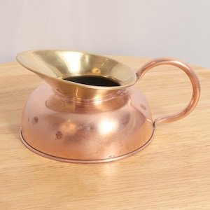 Jug / pitcher || Vintage copper and brass || Copper pitcher with handle