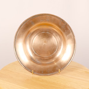 25 cm Bowl / plate / dish / wal hanging  || Vintage solid copper || simple design || Arabic transcript