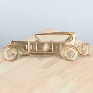 Car / vehicle / retro car || wall decor / plaque / sign || Vintage solid brass