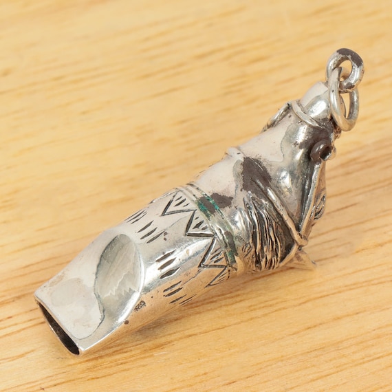 Whistle in an Horse Design || Vintage Style Silver Horse Head