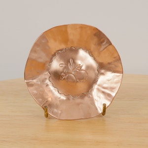 Bowl / dish || vintage item || simple design || Vintage copper bowl / candle holder