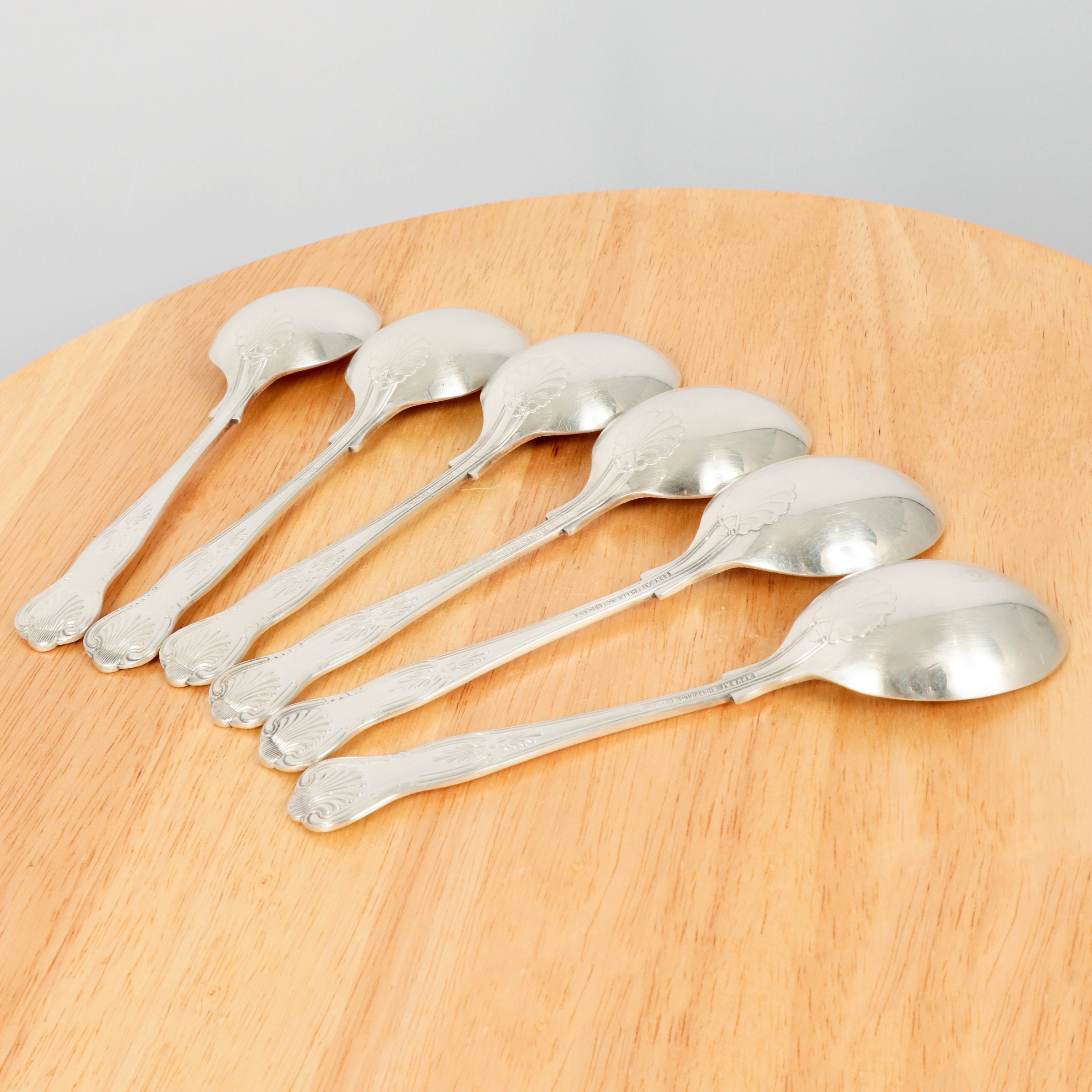 6 Dessert Spoons Vintage silver plated EPNS. A1 Etsy