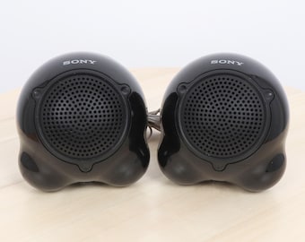 Sistema di altoparlanti stereo Sony SRS-P11Q - Altoparlanti da tavolo compatti neri - Vintage