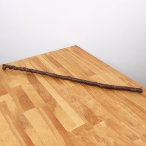 Vintage Wood Walking stick / wood cane / folk art || Vintage wood branch walking stick || simple design || carved wood