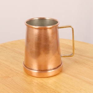 Copper mug / vase / jug / pitcher || Vintage copper || Simple design || Brass handle || COPRAL Made in Portugal