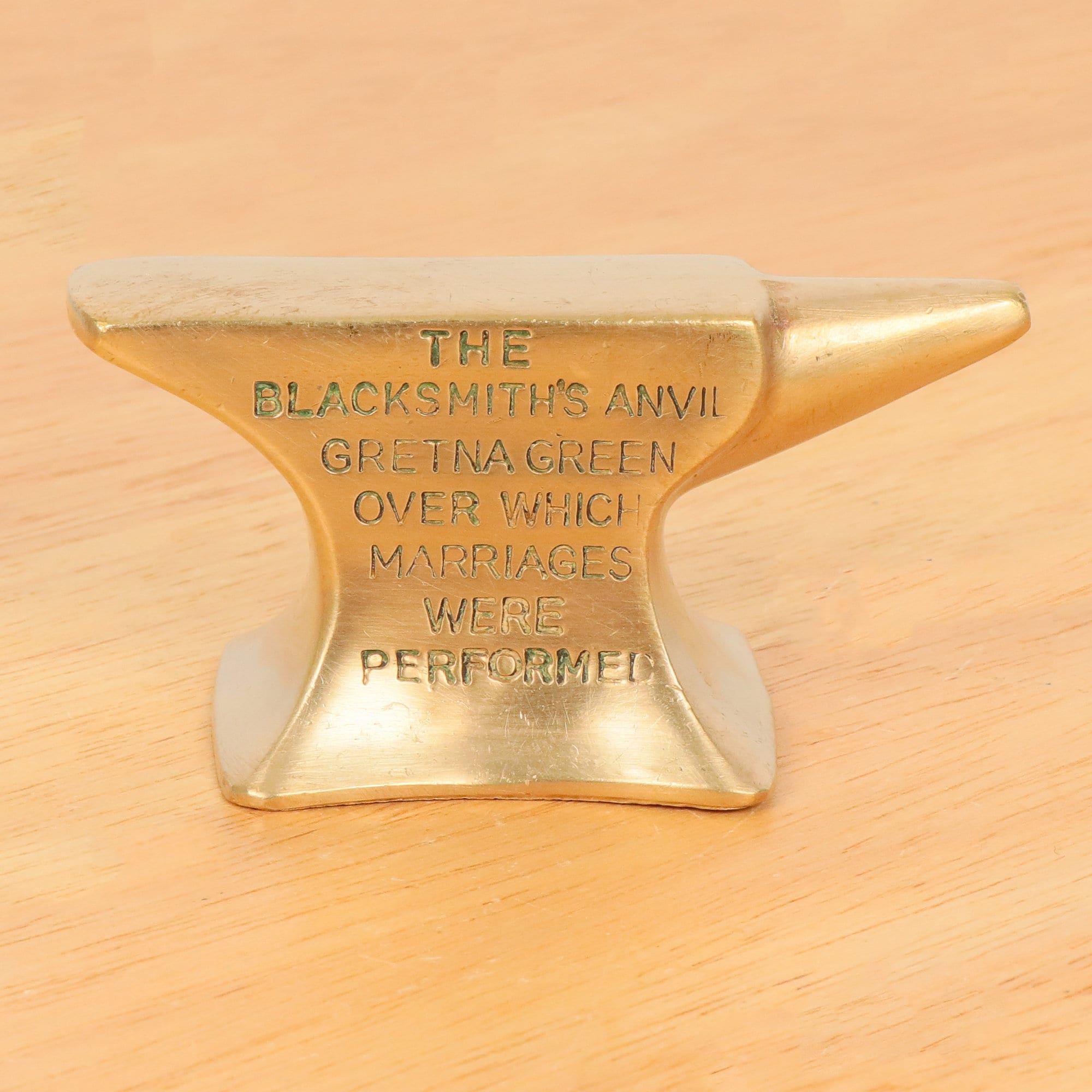 US brass Anvil真鍮オブジェ