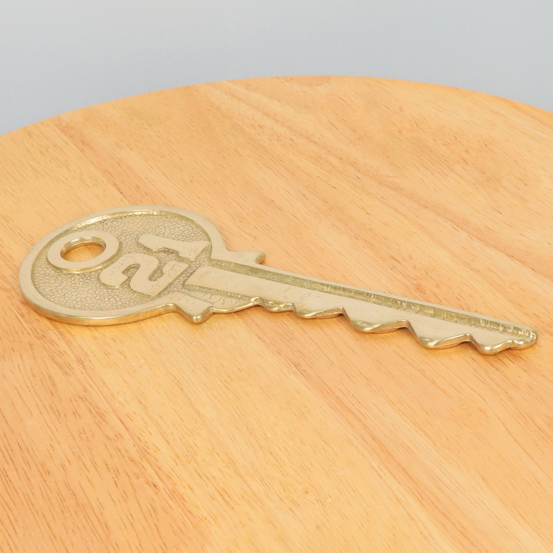 Large Good Luck Key Vintage Solid brass Wall Hanging / Etsy
