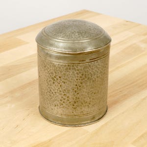 Tea Caddy or Cigarette or Tobacco box Malayan FMS Pewter Hammered Pewter Box || Made in England ||
