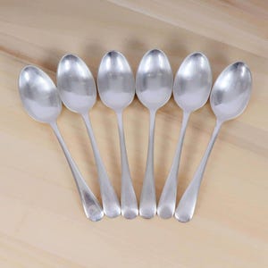 Vintage Silver-Plated Table Spoon Set – 6 Pieces, EPNS with Hallmarks Table Spoons Set /  B&JS Ltd epns 4 1/2  DWTS Doz