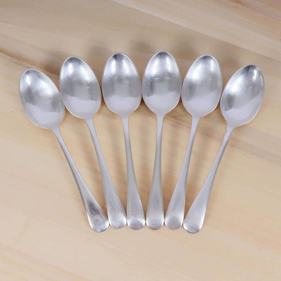 Saloon Table Silver スプーン 6本セット Vintage Silver-plated Table Spoon Set – 6 Pieces, EPNS With