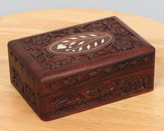 ANCIENNE BOITE A bijoux laque laiton decor en nacre EUR 25,00 - PicClick FR