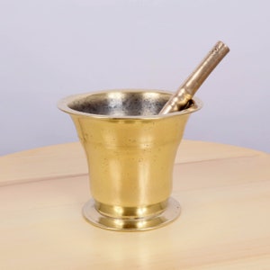Antique Large Mortar and Pestle || Very heavy || Vintage solid brass
