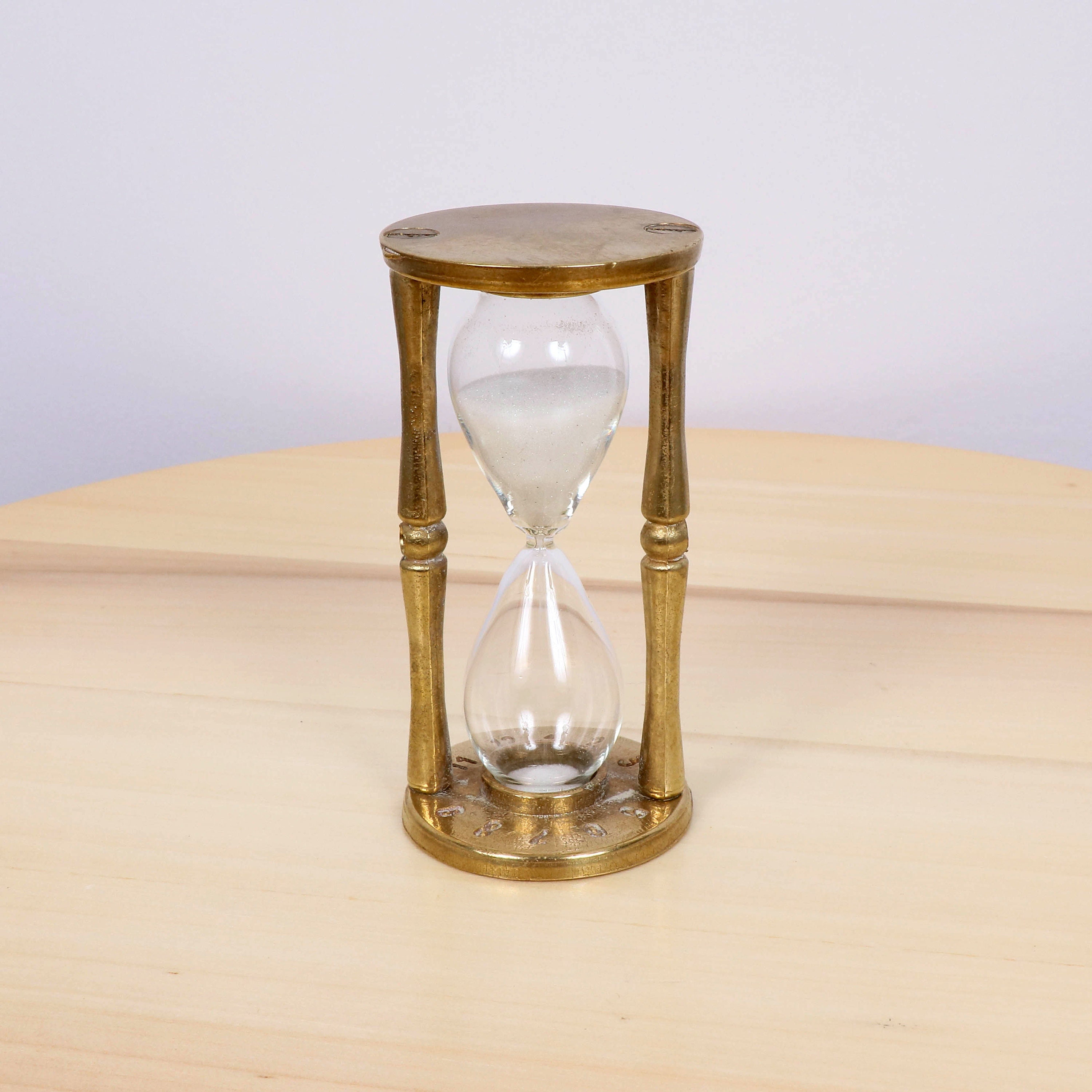 Pour créatif vintage 30 minutes grande minuterie de sablier avec support en  bois horloge à sable en verre pour gestionnaire de temps enfants enfants