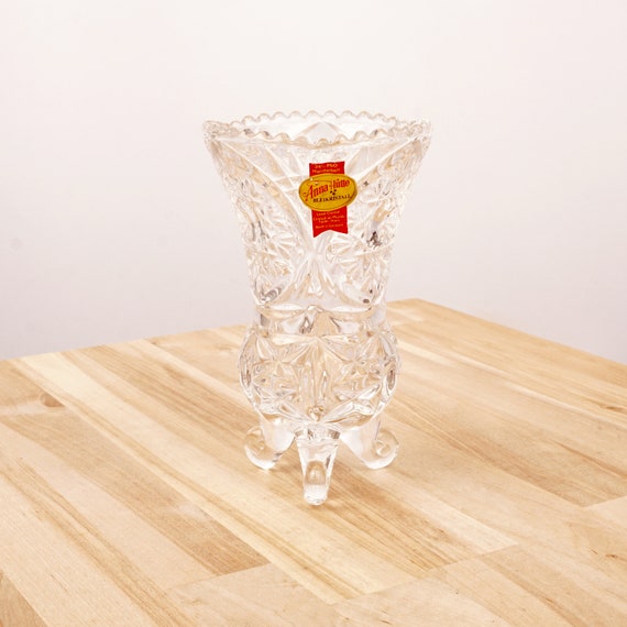 Anna Hutte Bleikristall Lead Crystal Vase 24pbo Handmade Etsy UK