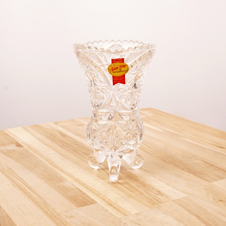 Anna Hutte Bleikristall Lead Crystal Vase 24pbo Handmade Etsy