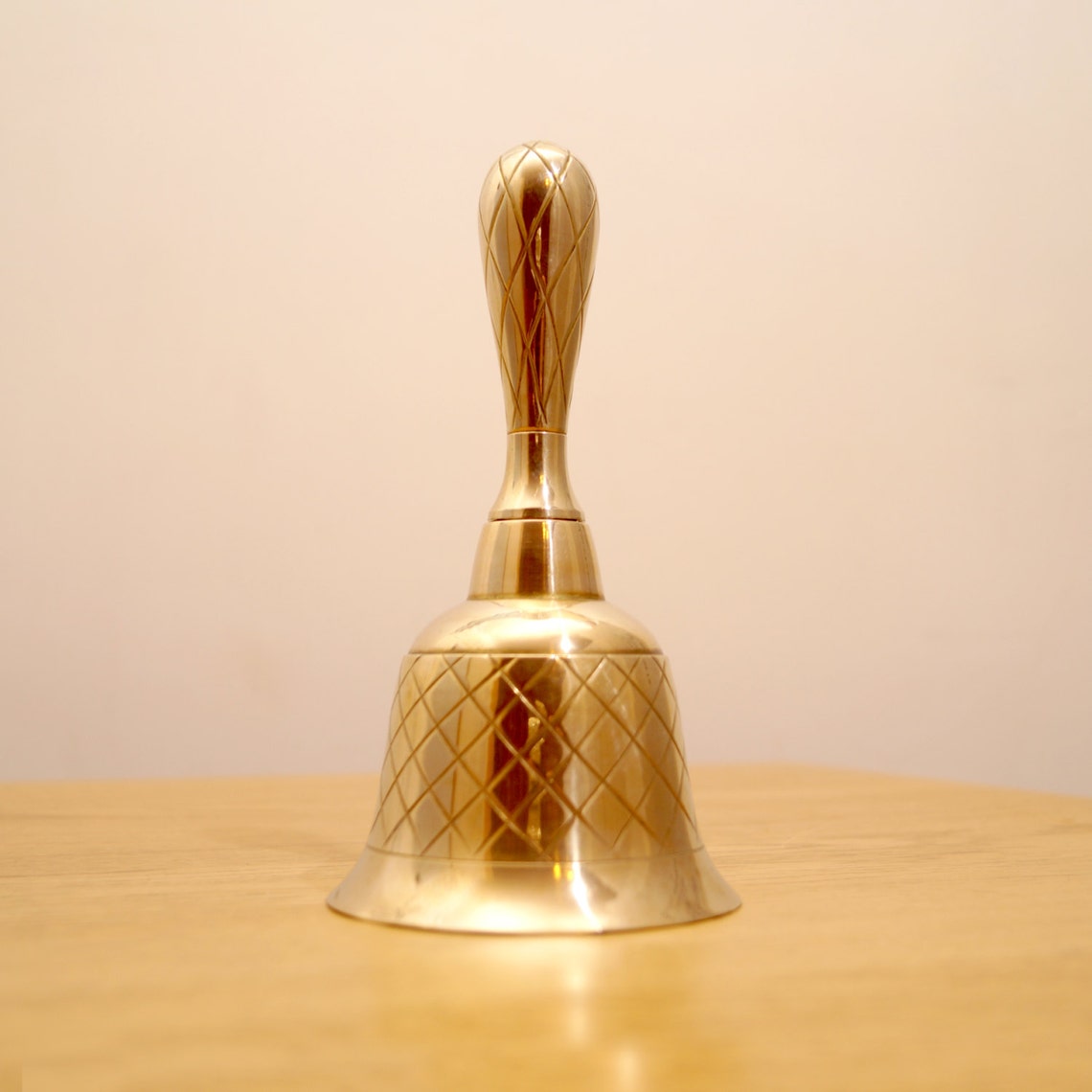 Vintage Solid Brass Desk Bell || Simple Design - Etsy
