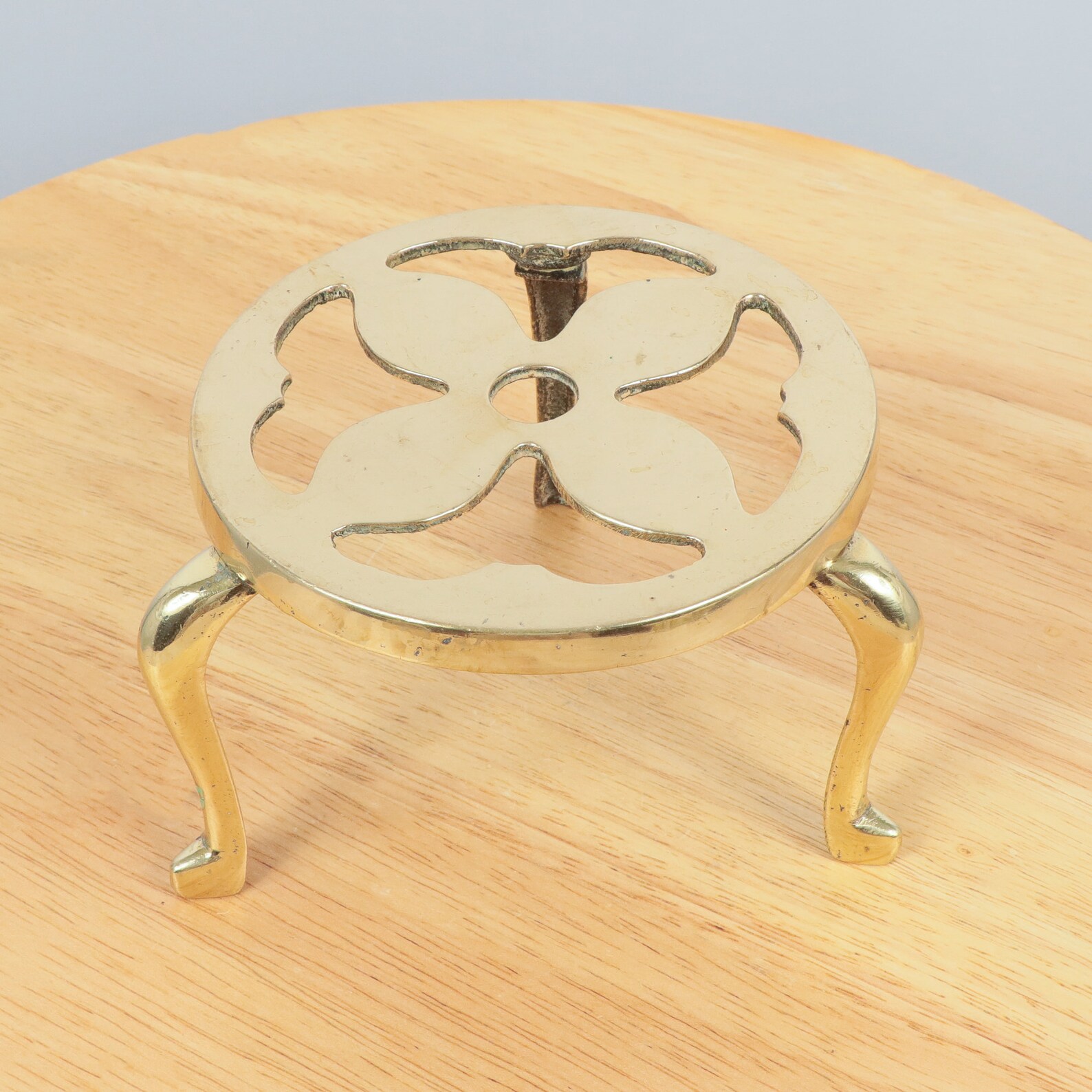 Antique Brass Kettle Stand / Tea Pot Stand / Flower Pot Stand Etsy UK