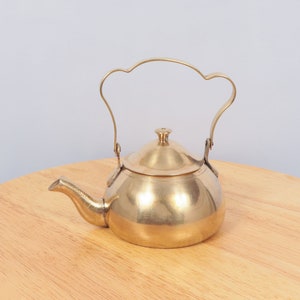 Miniatur Teekanne || vermessingt || Vintage-Stil