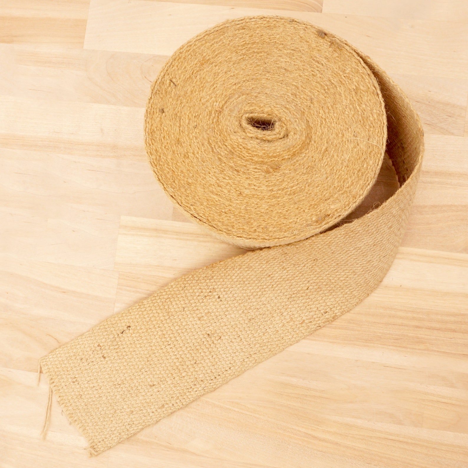 Burlap bing Upholstery Ribbon Fabric Vintage Light Etsy