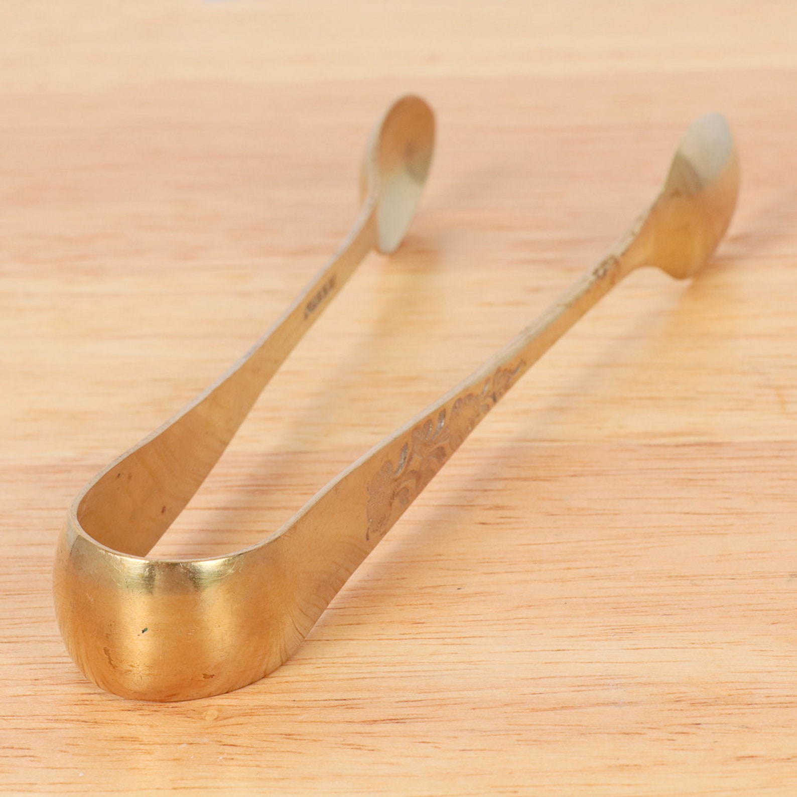 Tongs / brass sugar tongs Vintage solid brass Marked Etsy