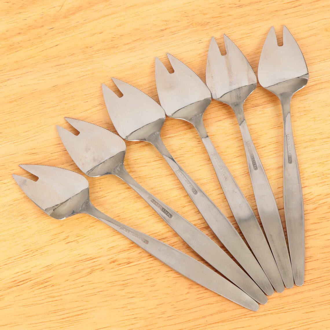 6 pastry forks / fruit forks / grapefruit forks / cake forks / Etsy